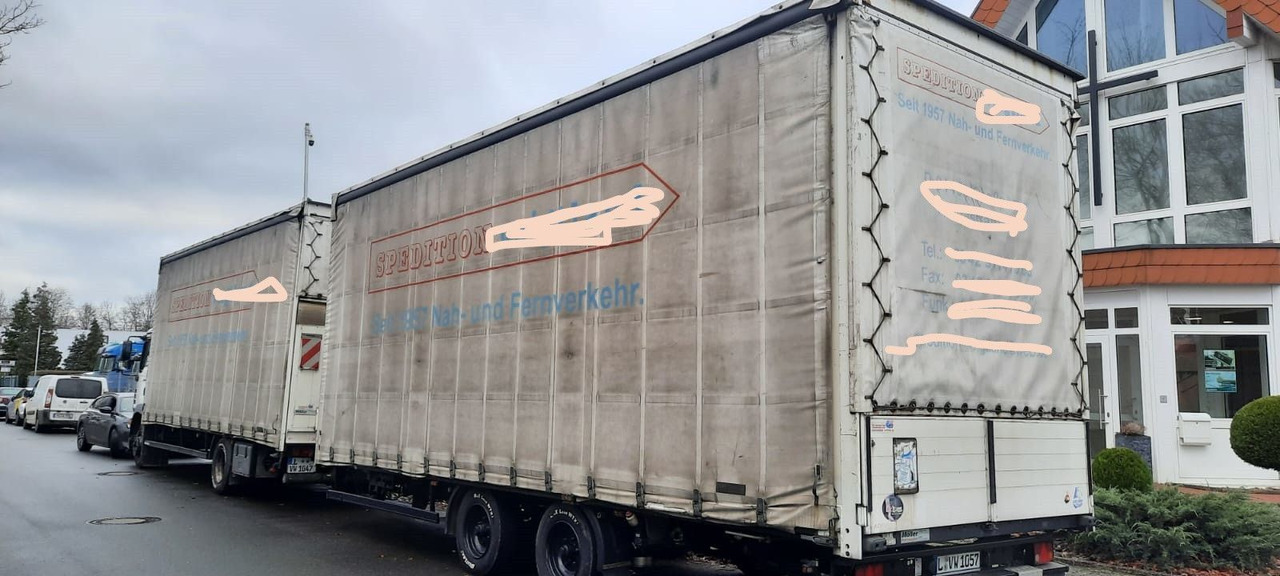 MAN 12.250 TGM Jumbo Mit Anhänger - Curtain side truck, Curtainsider trailer: picture 4 MAN 12.250 TGM Jumbo Mit Anhänger - Curtain side truck, Curtainsider trailer: picture 4