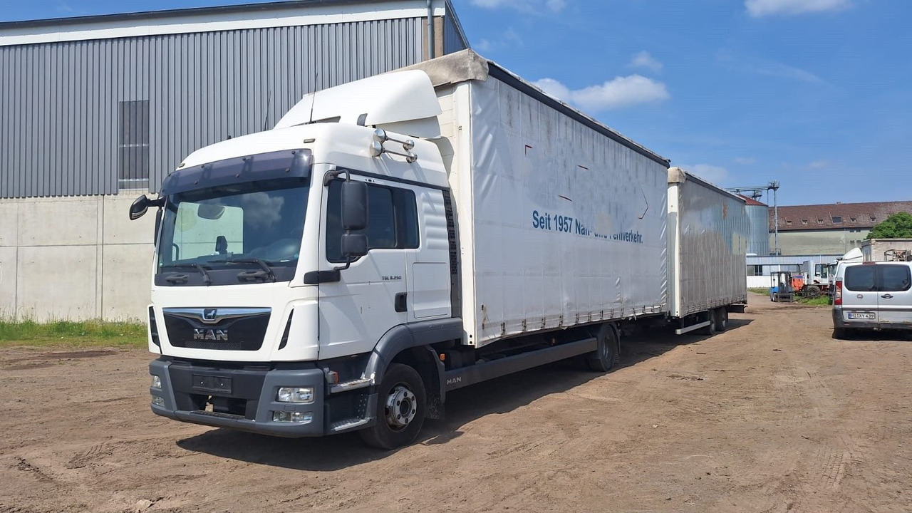 MAN TGL 8.250 Jumbo mit Anh. - Curtain side van: picture 1 MAN TGL 8.250 Jumbo mit Anh. - Curtain side van: picture 1