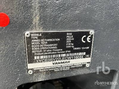 YANMAR SV22CR BL P4M C (Unused) - Mini excavator: picture 2 YANMAR SV22CR BL P4M C (Unused) - Mini excavator: picture 2
