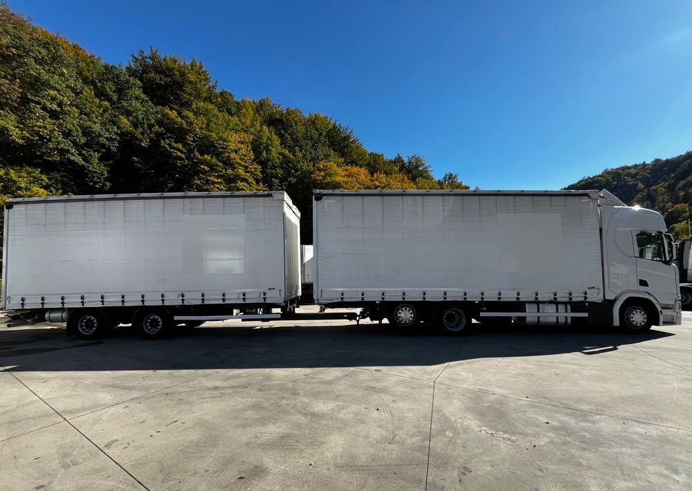Scania R410 // 2018 // Retarder // Tandem 7.7+7.7 // Przyczepa Krone // Oś podnosozna // - Curtain side truck: picture 4 Scania R410 // 2018 // Retarder // Tandem 7.7+7.7 // Przyczepa Krone // Oś podnosozna // - Curtain side truck: picture 4