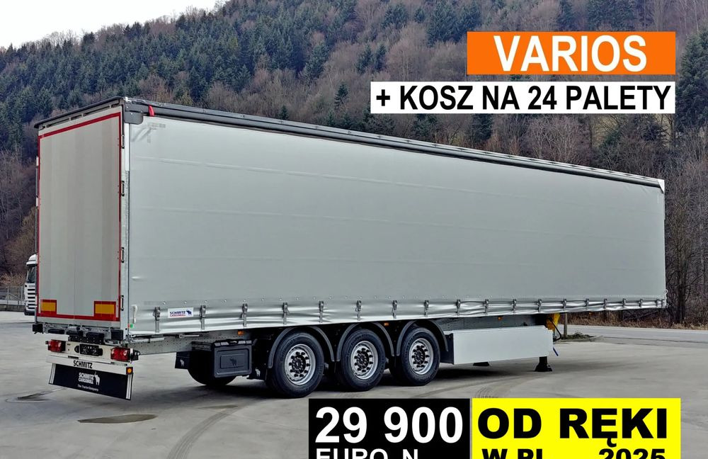 Schmitz Cargobull VARIOS + 24 PAL KOSZ - Curtainsider semi-trailer: picture 1 Schmitz Cargobull VARIOS + 24 PAL KOSZ - Curtainsider semi-trailer: picture 1