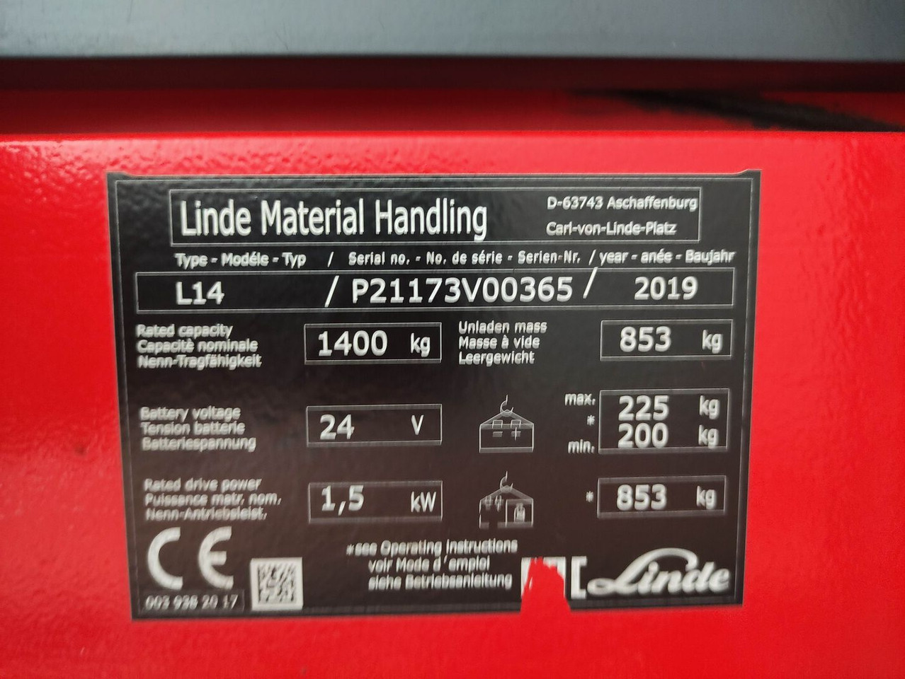Linde L14i-1173 - Stacker: picture 5 Linde L14i-1173 - Stacker: picture 5