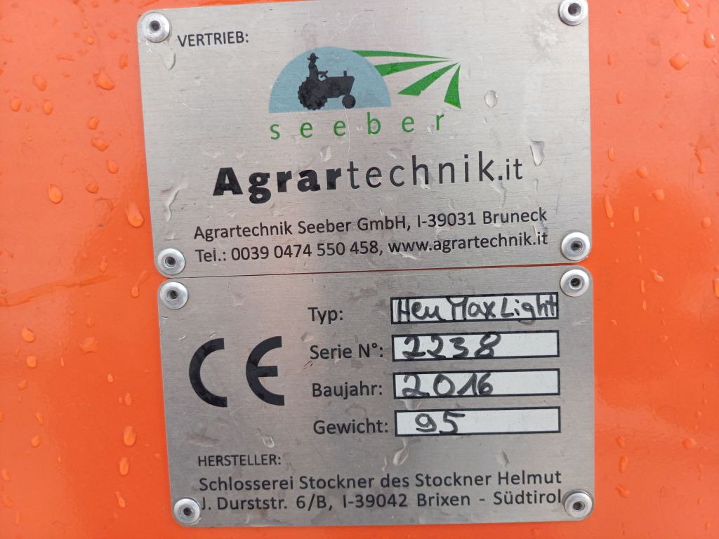 Agrartechnik Seeber Heumax Light 180 zu Rapid (21852) - Tedding equipment: picture 3 Agrartechnik Seeber Heumax Light 180 zu Rapid (21852) - Tedding equipment: picture 3