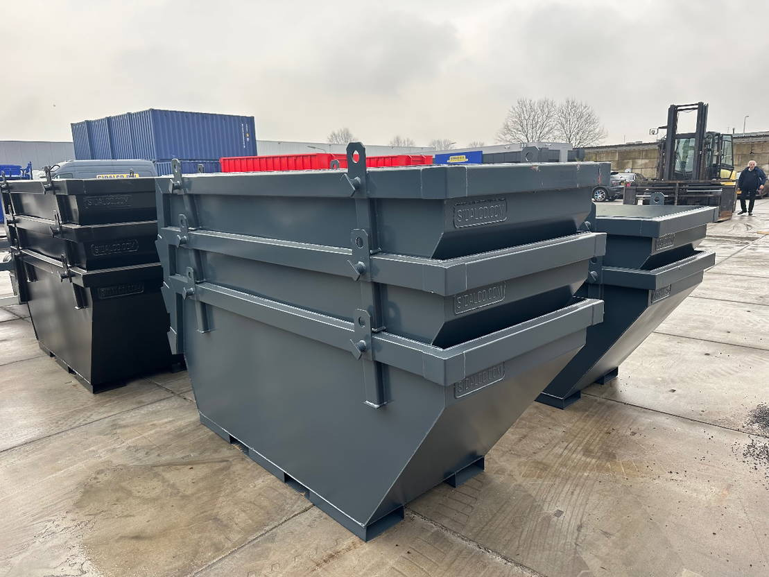 Sidalco 2 m3 portaalarm met lepelgaten - Skip bin: picture 1 Sidalco 2 m3 portaalarm met lepelgaten - Skip bin: picture 1