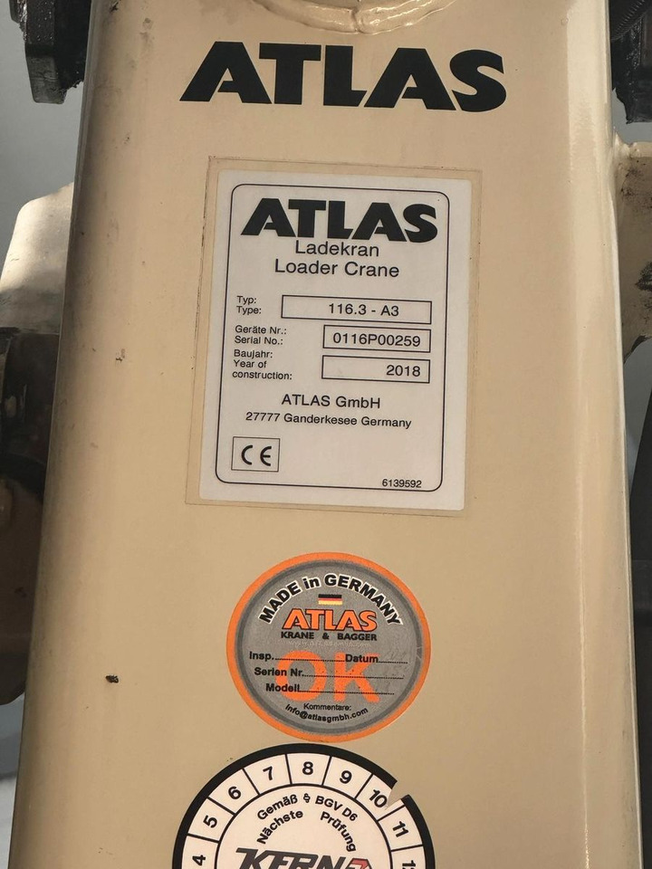 Mercedes-Benz Atego / 1324 MEILLER 4X4 KRAN ATLAS 116.3 Kipper - Tipper, Crane truck: picture 3 Mercedes-Benz Atego / 1324 MEILLER 4X4 KRAN ATLAS 116.3 Kipper - Tipper, Crane truck: picture 3