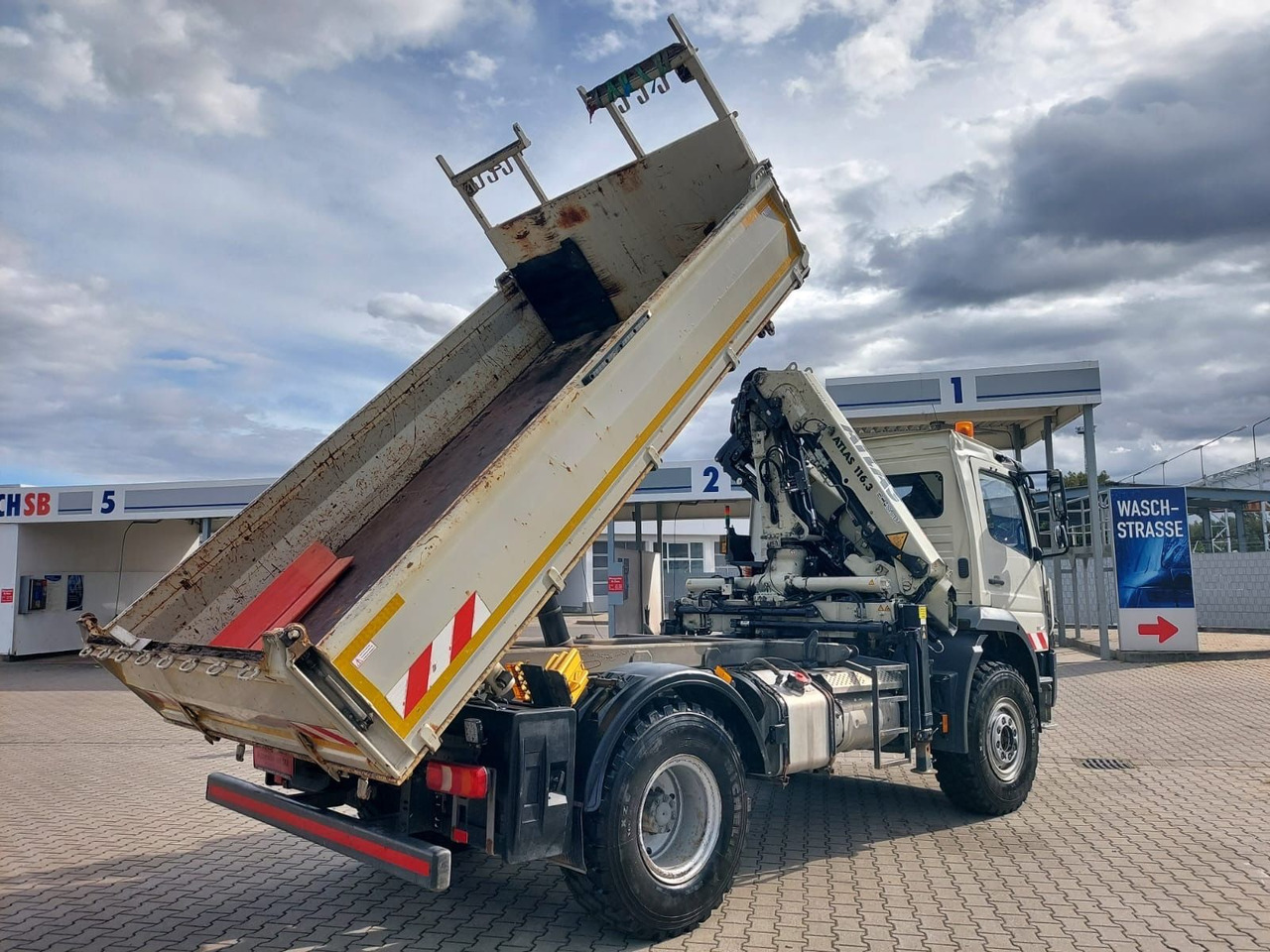 Mercedes-Benz Atego / 1324 MEILLER 4X4 KRAN ATLAS 116.3 Kipper - Tipper, Crane truck: picture 2 Mercedes-Benz Atego / 1324 MEILLER 4X4 KRAN ATLAS 116.3 Kipper - Tipper, Crane truck: picture 2