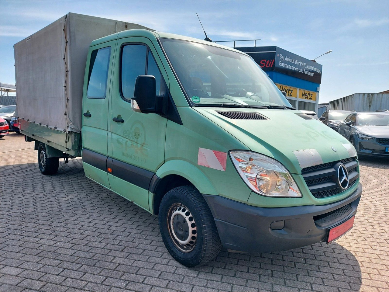 Mercedes-Benz Sprinter II Pritsche/DoKa 313 CDI KLIMA 7 SITZE - Curtain side van, Combi van: picture 1 Mercedes-Benz Sprinter II Pritsche/DoKa 313 CDI KLIMA 7 SITZE - Curtain side van, Combi van: picture 1