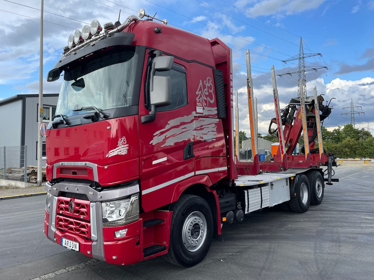 Renault T520 6x2 Kurzholz/PALFINGER/E120Z/VOLVO-ENGINE - Logging truck, Crane truck: picture 3 Renault T520 6x2 Kurzholz/PALFINGER/E120Z/VOLVO-ENGINE - Logging truck, Crane truck: picture 3