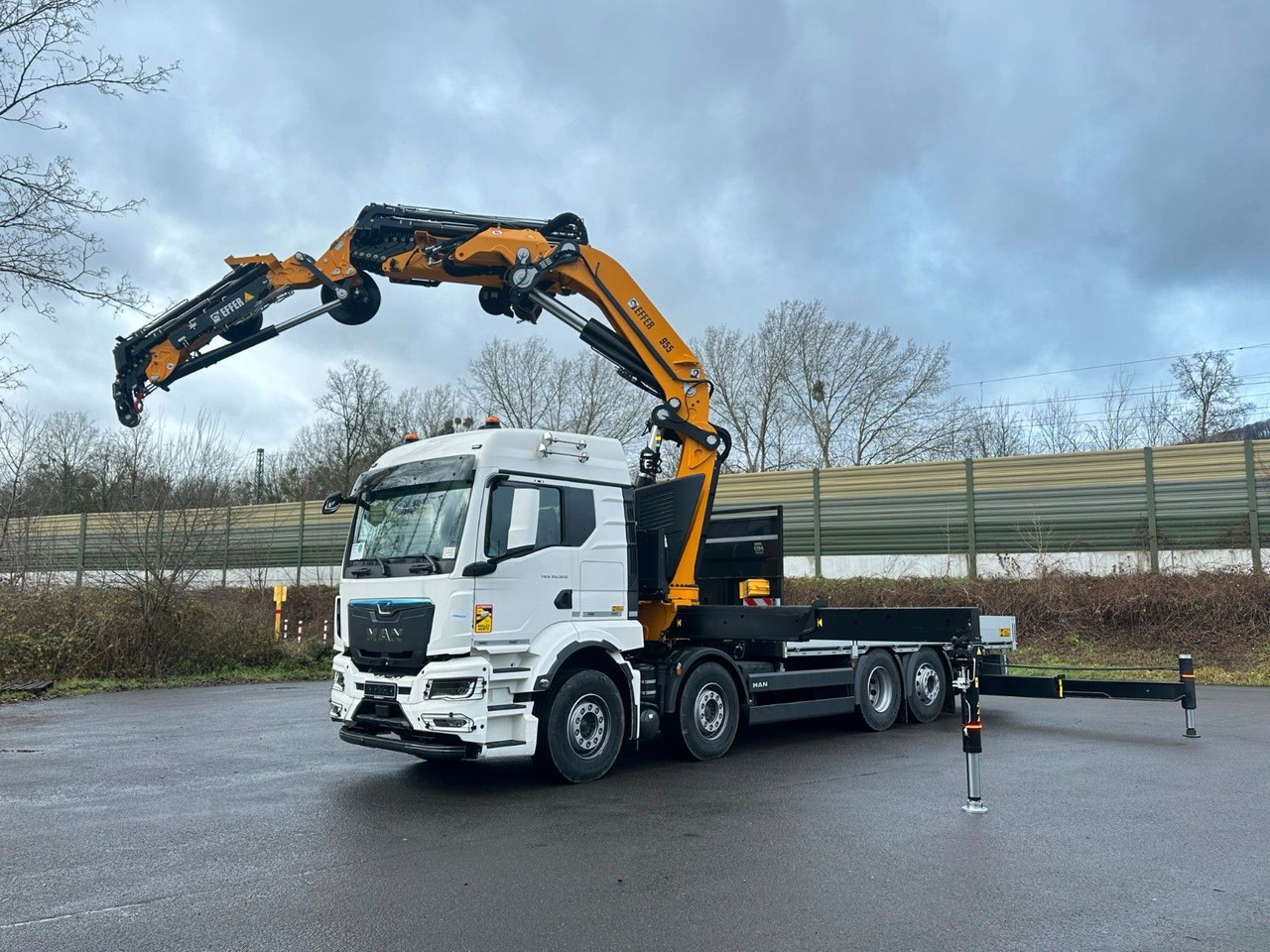 Crane truck MAN TGS 35.520 8X2 Hiab EFFER 955-8s +Jib 6s: picture 13