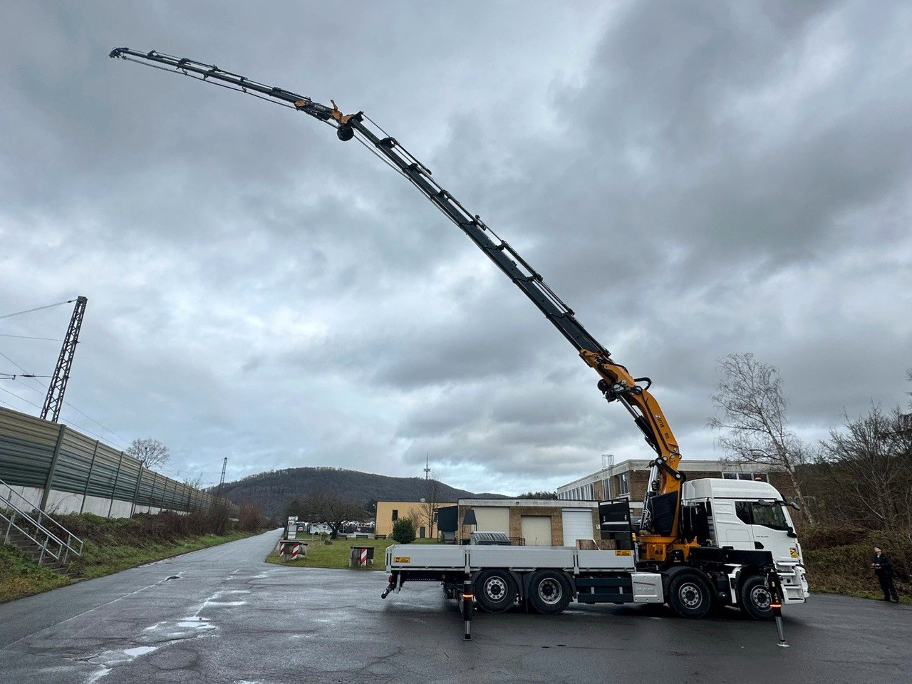 Crane truck MAN TGS 35.520 8X2 Hiab EFFER 955-8s +Jib 6s: picture 18