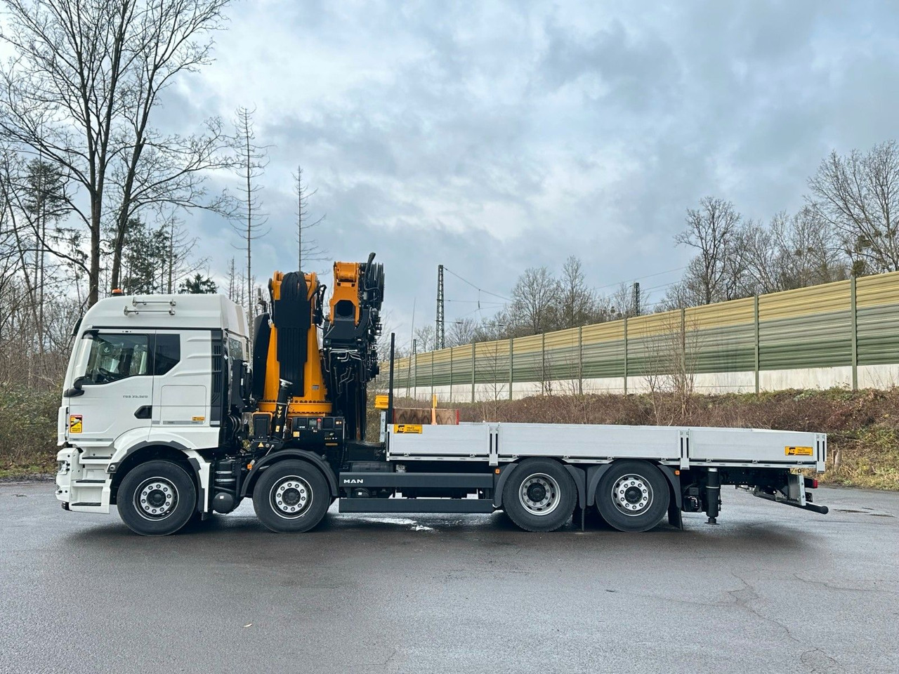 Crane truck MAN TGS 35.520 8X2 Hiab EFFER 955-8s +Jib 6s: picture 5