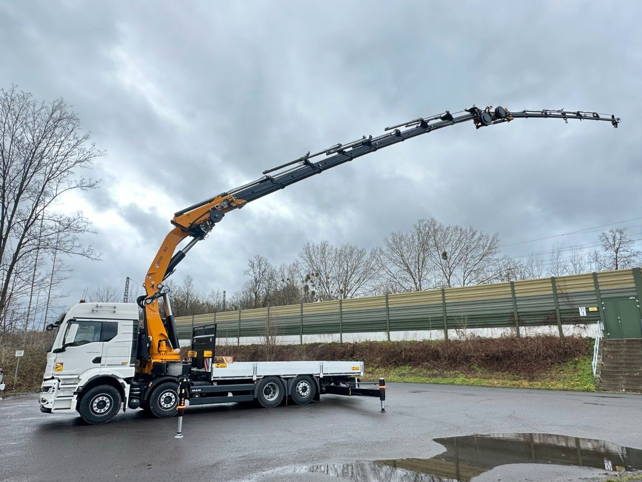 Crane truck MAN TGS 35.520 8X2 Hiab EFFER 955-8s +Jib 6s: picture 14