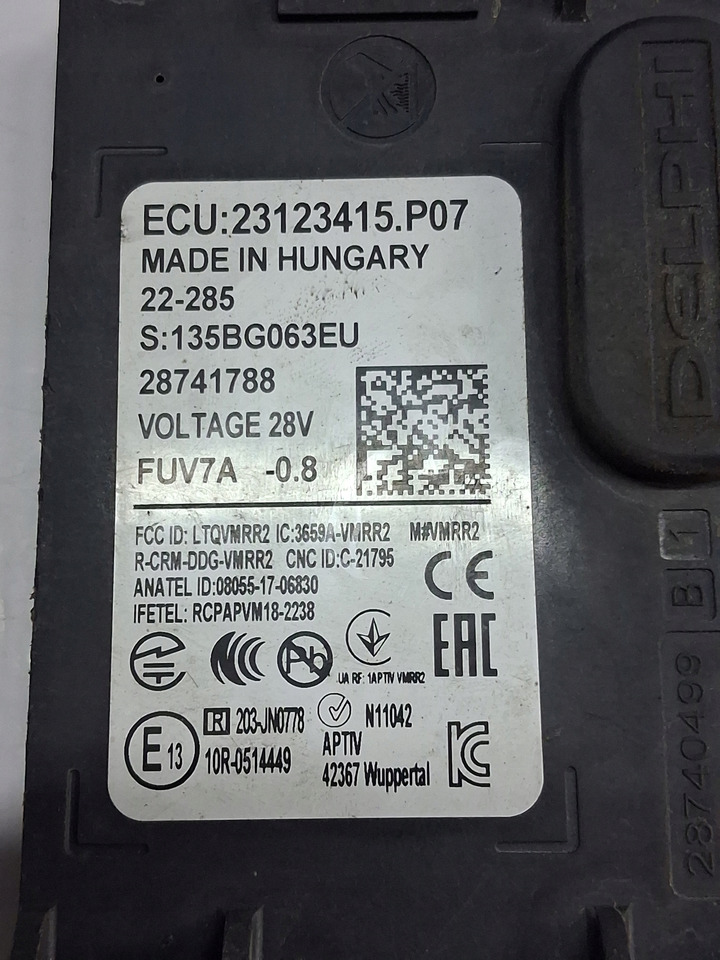 CONTINENTAL RADAR DISTRONIK RENAULT GAMA T C K RANGE VOLVO FH 4 FM 4 FH 5 - Electrical system for Truck: picture 4 CONTINENTAL RADAR DISTRONIK RENAULT GAMA T C K RANGE VOLVO FH 4 FM 4 FH 5 - Electrical system for Truck: picture 4