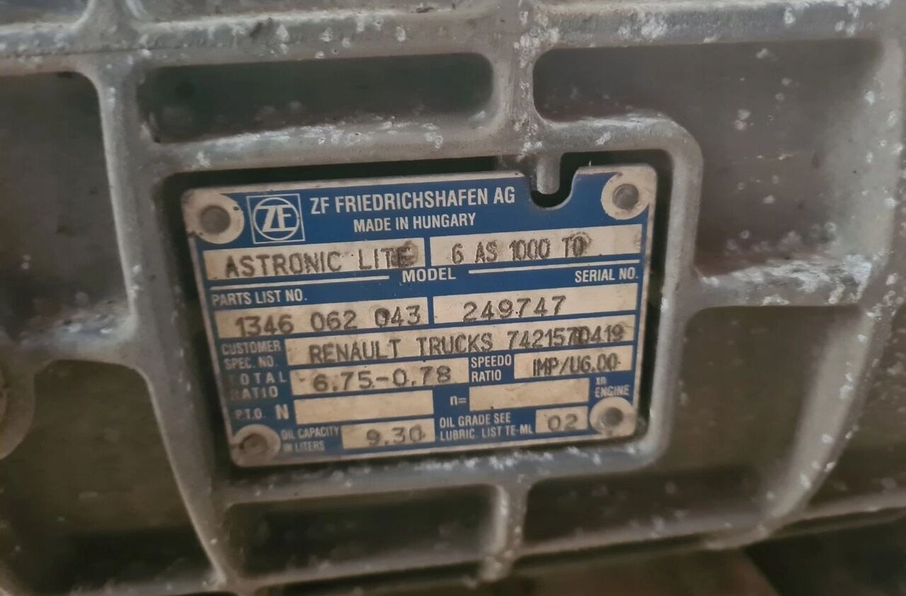 SPRZEDAM SKRZYNIĘ BIEGÓW ASTRONIC LITE AUTOMAT. 6 AS 1000 TO - Gearbox for Truck: picture 3 SPRZEDAM SKRZYNIĘ BIEGÓW ASTRONIC LITE AUTOMAT. 6 AS 1000 TO - Gearbox for Truck: picture 3