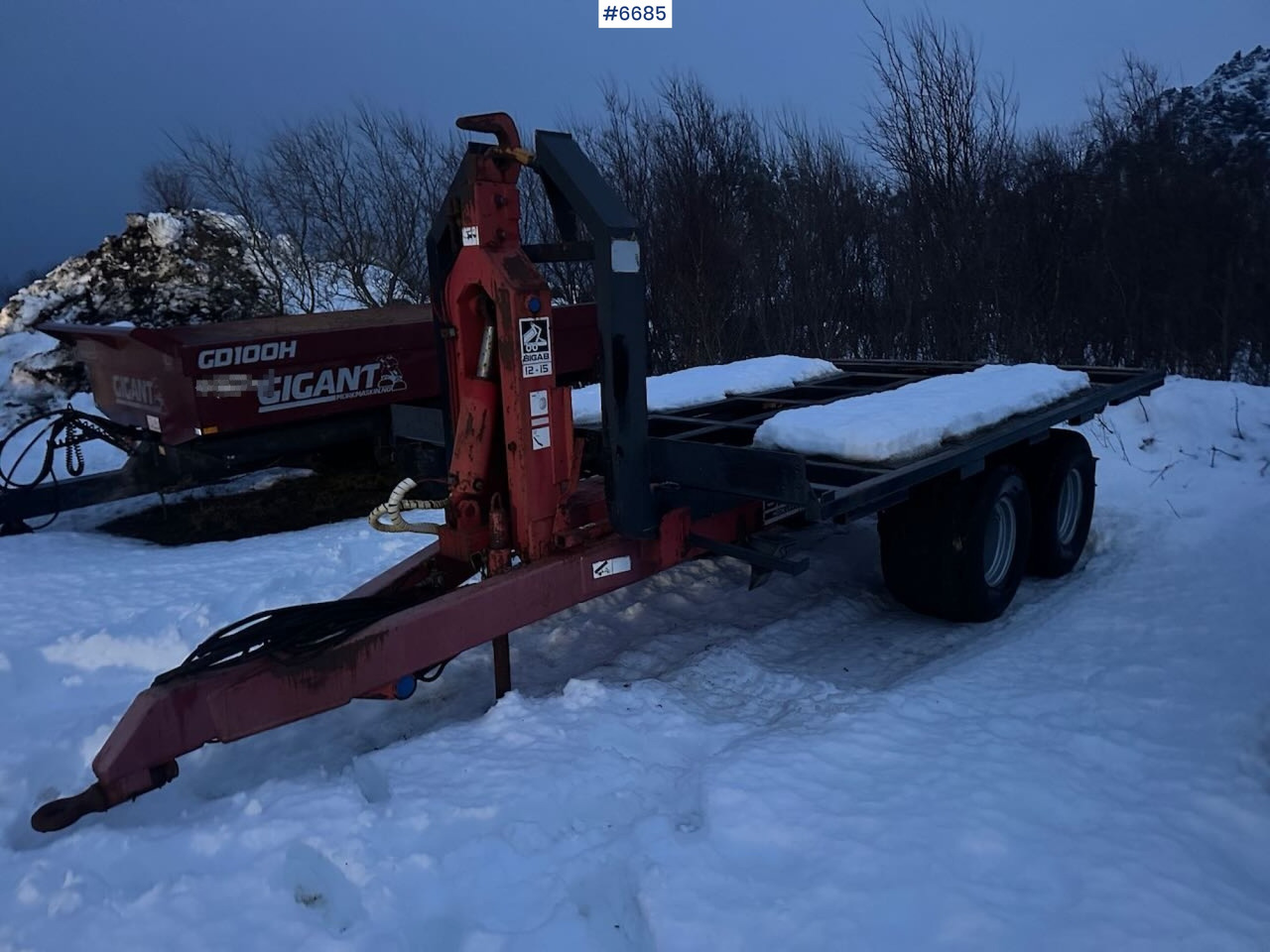 2006 BIGAB hook-lift trailer with container - Farm tipping trailer/ Dumper: picture 1 2006 BIGAB hook-lift trailer with container - Farm tipping trailer/ Dumper: picture 1