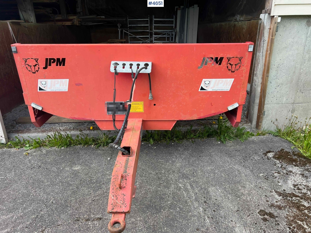 2012 2 axle JPM Machine trailer - Low loader trailer: picture 5 2012 2 axle JPM Machine trailer - Low loader trailer: picture 5