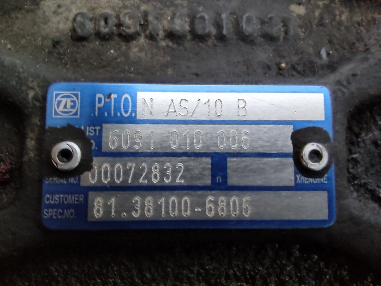 ZF AS-Tronic Traxon P.T.O. N AS/10 B - Gearbox and parts: picture 4 ZF AS-Tronic Traxon P.T.O. N AS/10 B - Gearbox and parts: picture 4