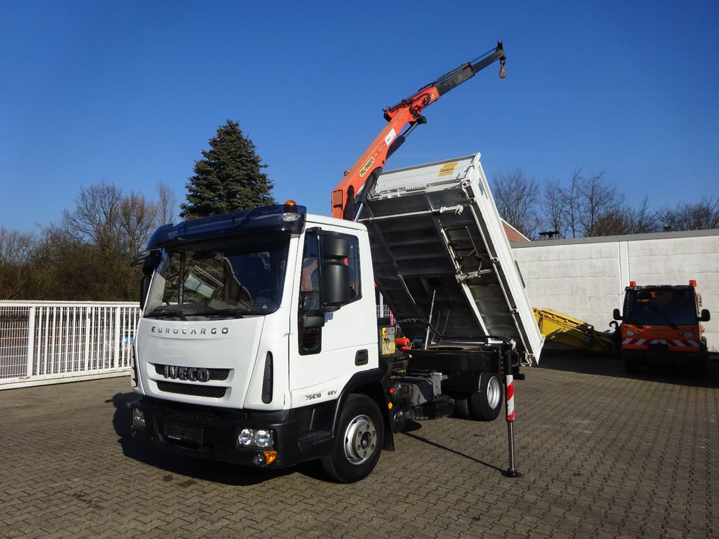 Iveco ML75E18K MEILLER 3Skipper mit PK 7001 Kran 4x2 Iveco ML75E18K MEILLER 3Skipper mit PK 7001 Kran 4x2 - Tipper, Crane truck: picture 1 Iveco ML75E18K MEILLER 3Skipper mit PK 7001 Kran 4x2 Iveco ML75E18K MEILLER 3Skipper mit PK 7001 Kran 4x2 - Tipper, Crane truck: picture 1