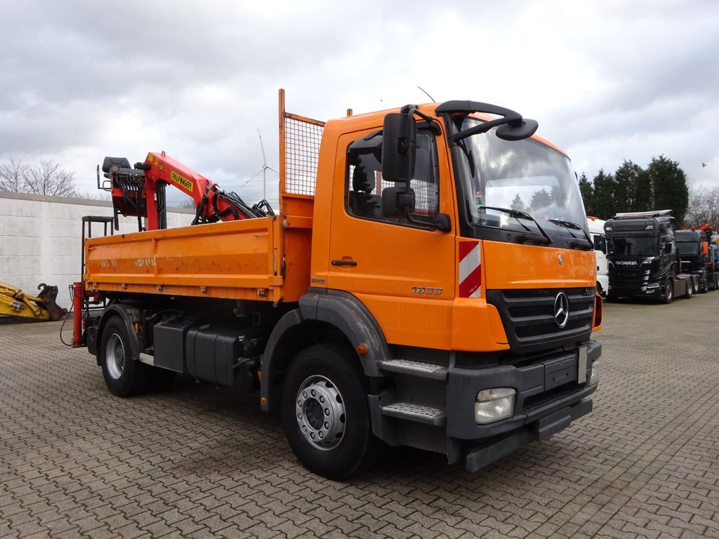 Tipper, Crane truck Mercedes-Benz 1833 Axor Kipper mit Kran Wechselsytem: picture 13