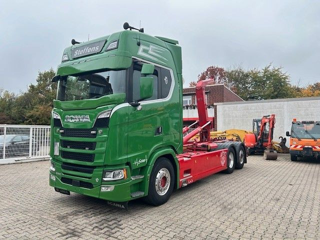 Scania S580 V8 MEILLER Abroller  mit Lift+Lenkachse 6x2 - Hook lift truck: picture 4 Scania S580 V8 MEILLER Abroller  mit Lift+Lenkachse 6x2 - Hook lift truck: picture 4