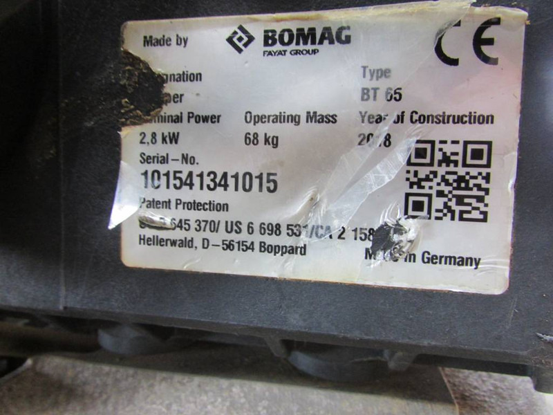 Bomag BT 65 Stampfer 1.200 EUR netto Tamper - Compactor: picture 3 Bomag BT 65 Stampfer 1.200 EUR netto Tamper - Compactor: picture 3