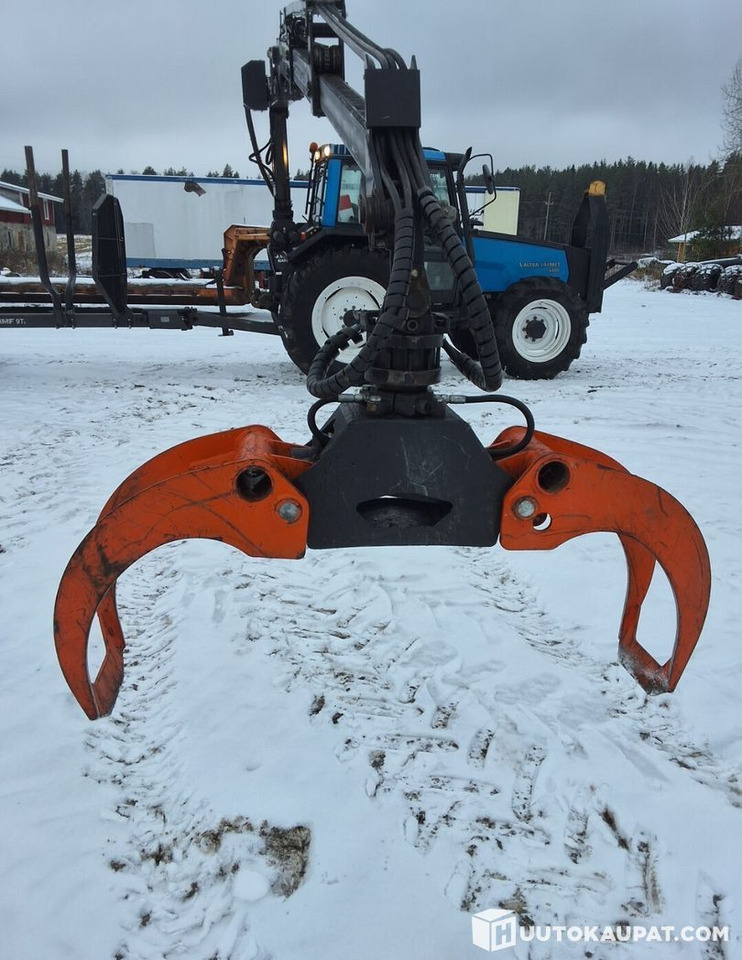 Valmet 6800 + PMF 850 crane + trailer BMF 9T, Leppävirta - Farm tractor: picture 4 Valmet 6800 + PMF 850 crane + trailer BMF 9T, Leppävirta - Farm tractor: picture 4