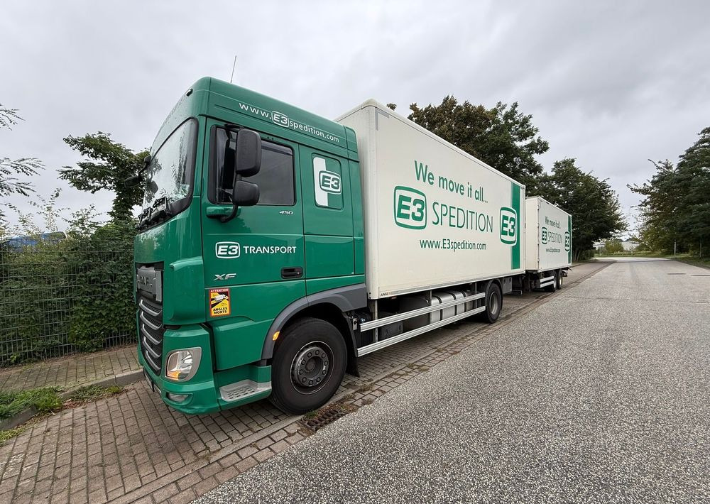 Box truck DAF XF ZESTAW TANDEM 2021 ORYGINALNY PRZEBIEG z Niemiec / PRZEJAZDOWY Z WINDĄ /: picture 8 Box truck DAF XF ZESTAW TANDEM 2021 ORYGINALNY PRZEBIEG z Niemiec / PRZEJAZDOWY Z WINDĄ /: picture 8