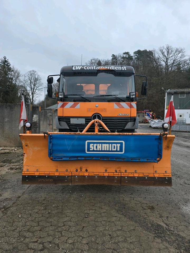 Mercedes-Benz Atego 1828 AK Absetzkipper Meiller Schmidt Schneepflug Küpper-Weisser Salzstreuer Allrad - Snow removal vehicle: picture 5 Mercedes-Benz Atego 1828 AK Absetzkipper Meiller Schmidt Schneepflug Küpper-Weisser Salzstreuer Allrad - Snow removal vehicle: picture 5