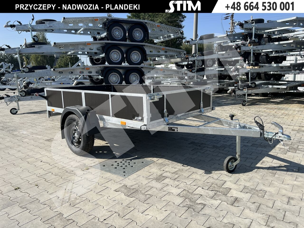 Stim S11-075/2615R + przednia burta otwierana - Car trailer: picture 3 Stim S11-075/2615R + przednia burta otwierana - Car trailer: picture 3