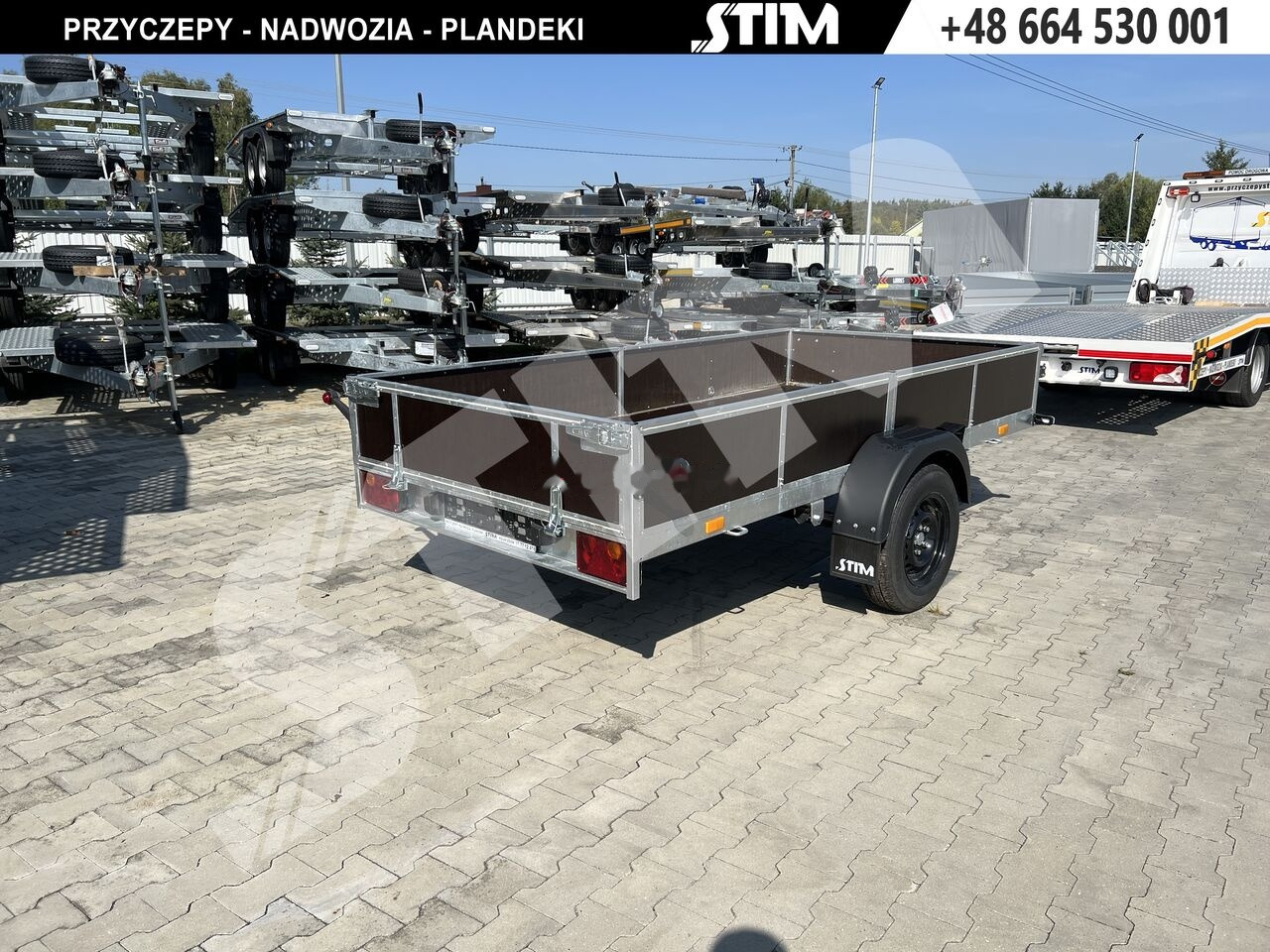 Stim S11-075/3115R + przednia burta otwierana + wzmocnienie ramy - Car trailer: picture 1 Stim S11-075/3115R + przednia burta otwierana + wzmocnienie ramy - Car trailer: picture 1