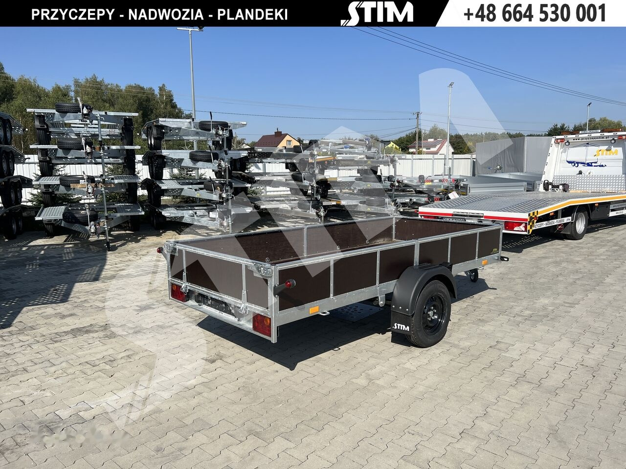 Stim S11-075/3415R + przednia burta otwierana + wzmocnienie ramy - Car trailer: picture 2 Stim S11-075/3415R + przednia burta otwierana + wzmocnienie ramy - Car trailer: picture 2