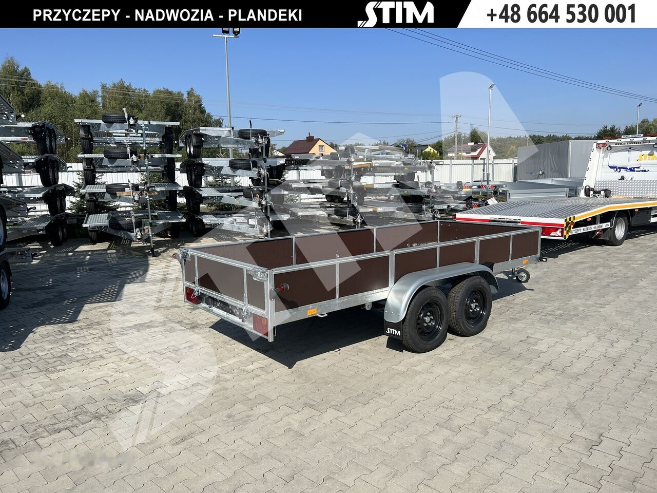 Stim S12-075/4015R + przednia burta otwierana + wzmocniona rama - Car trailer: picture 3 Stim S12-075/4015R + przednia burta otwierana + wzmocniona rama - Car trailer: picture 3