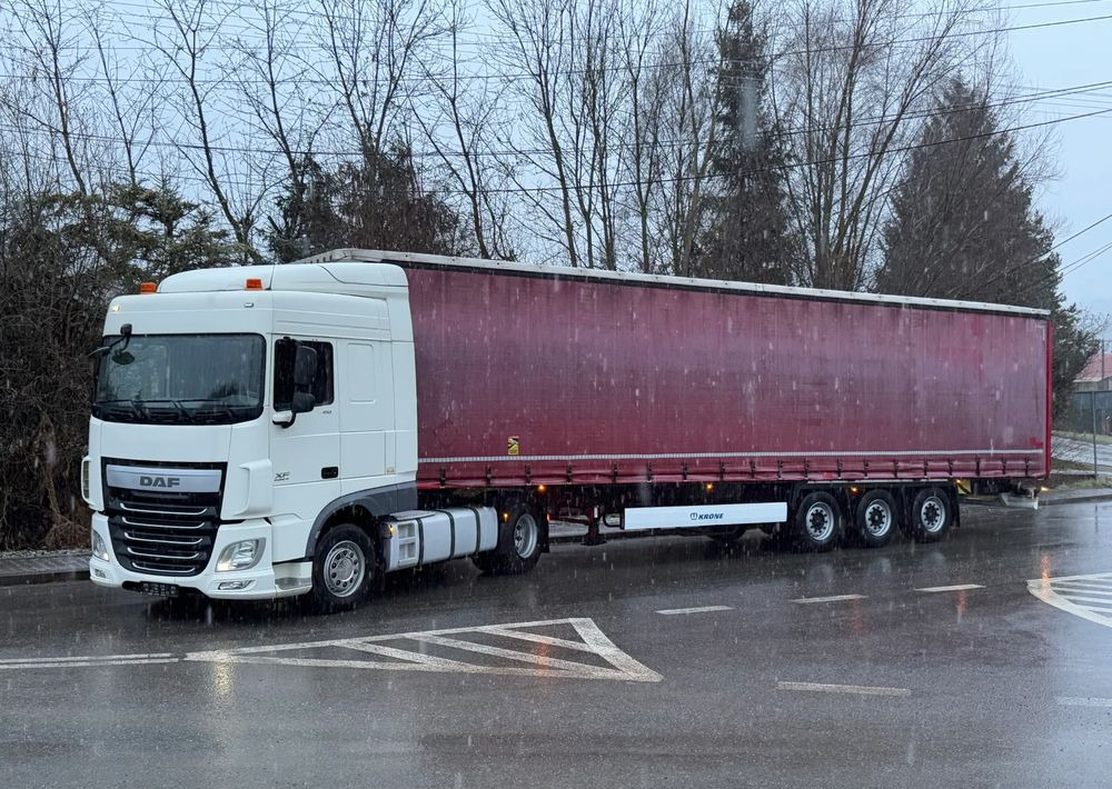 DAF * Zestaw * DAF 106 Euro 6 + Naczepa Krone * Bardzo Dobry Stan - Curtain side truck: picture 1 DAF * Zestaw * DAF 106 Euro 6 + Naczepa Krone * Bardzo Dobry Stan - Curtain side truck: picture 1