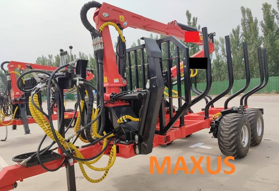 NEW MAXUS 6 TON Trailer + Crane 4.2 m Warranty | НОВА прицепа 6 ТОН + Кран 4,2 м MAXUS Гарантія - Forestry trailer: picture 3 NEW MAXUS 6 TON Trailer + Crane 4.2 m Warranty | НОВА прицепа 6 ТОН + Кран 4,2 м MAXUS Гарантія - Forestry trailer: picture 3