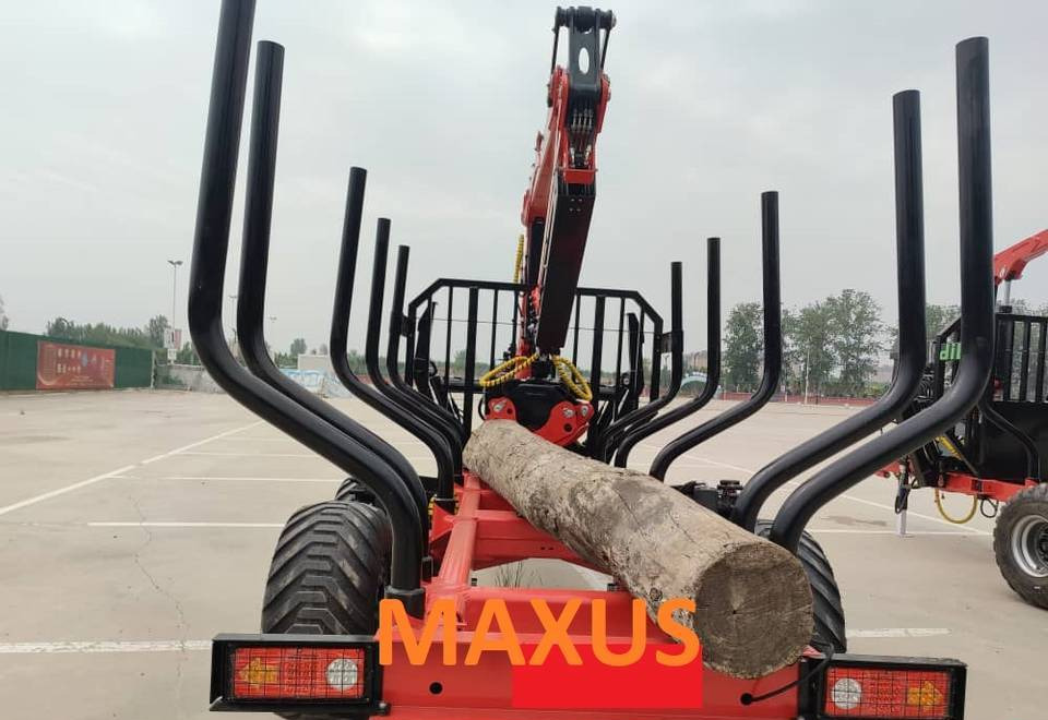 NEW MAXUS 6 TON Trailer + Crane 4.2 m Warranty | НОВА прицепа 6 ТОН + Кран 4,2 м MAXUS Гарантія - Forestry trailer: picture 1 NEW MAXUS 6 TON Trailer + Crane 4.2 m Warranty | НОВА прицепа 6 ТОН + Кран 4,2 м MAXUS Гарантія - Forestry trailer: picture 1