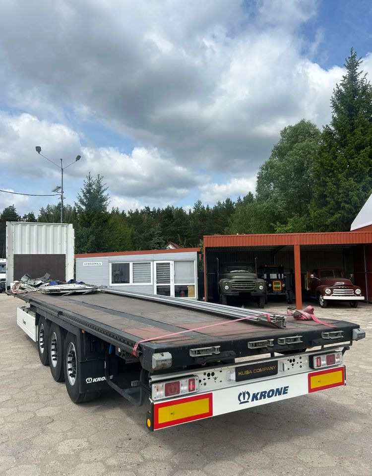Krone SD FIRANKA / PLATFORMA / USZKODZONA ZABUDOWA / 2019 ROK !! - Dropside/ Flatbed semi-trailer: picture 4 Krone SD FIRANKA / PLATFORMA / USZKODZONA ZABUDOWA / 2019 ROK !! - Dropside/ Flatbed semi-trailer: picture 4