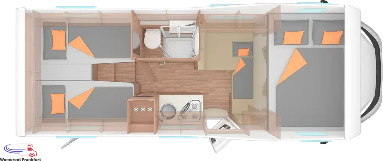 Wohnmobil Weinsberg CaraHome 650 MEG - Alcove motorhome: picture 4 Wohnmobil Weinsberg CaraHome 650 MEG - Alcove motorhome: picture 4