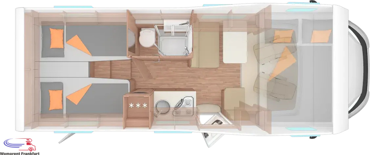 Wohnmobil Weinsberg CaraHome 650 MEG - Alcove motorhome: picture 3 Wohnmobil Weinsberg CaraHome 650 MEG - Alcove motorhome: picture 3