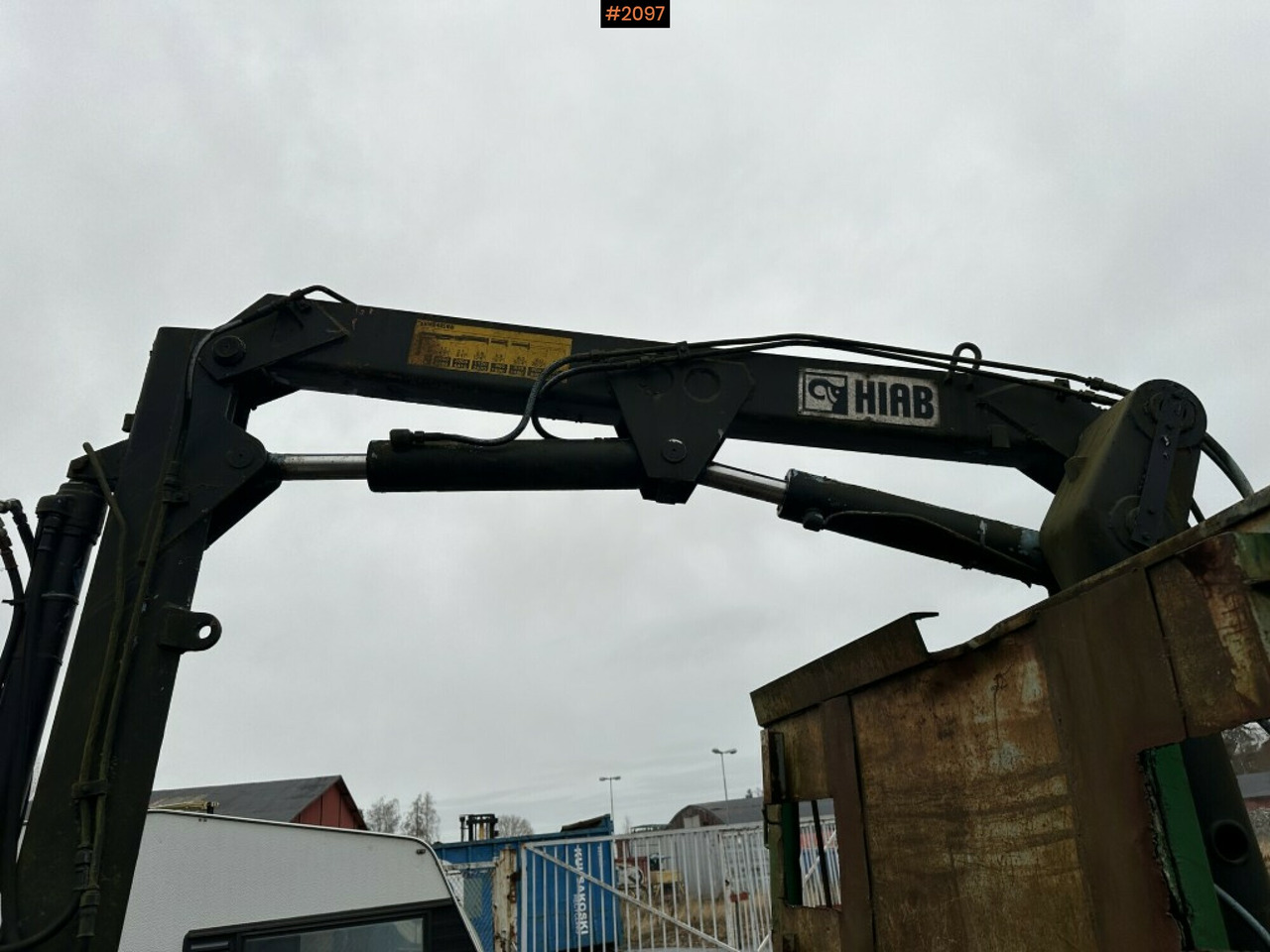 Dropside/ Flatbed trailer Crane Trailer, Hiab 445AW: picture 13