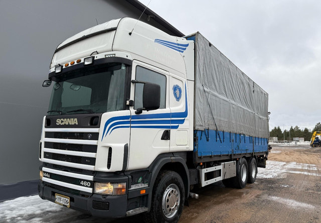 Scania144G 6x2 *Juuri Katsastettu* - Dropside/ Flatbed truck, Crane truck: picture 2 Scania144G 6x2 *Juuri Katsastettu* - Dropside/ Flatbed truck, Crane truck: picture 2