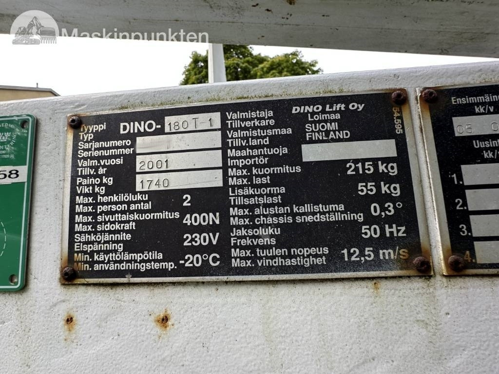 Trailer mounted boom lift Dino 180 T: picture 9