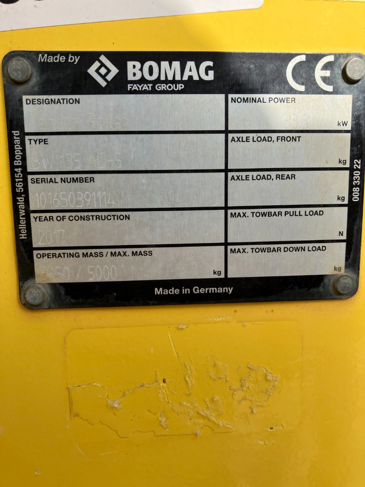 BOMAG DE BW 135 AD-5 Stage IIIa/Tier 4i - Roller: picture 3 BOMAG DE BW 135 AD-5 Stage IIIa/Tier 4i - Roller: picture 3