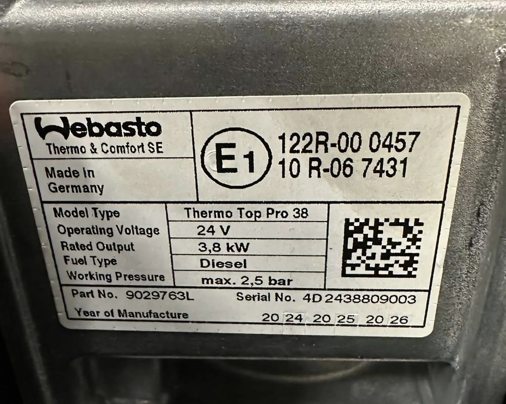 SCANIA R S OGRZEWANIE POSTOJOWE WEBASTO 3114280 NOWE - Heating/ Ventilation for Truck: picture 3 SCANIA R S OGRZEWANIE POSTOJOWE WEBASTO 3114280 NOWE - Heating/ Ventilation for Truck: picture 3