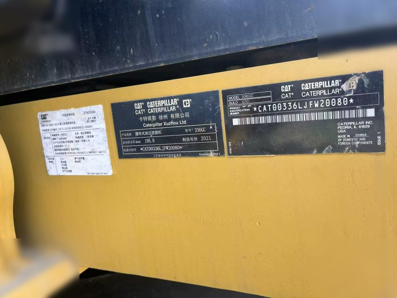 Crawler excavator CATERPILLAR 336GC: picture 12