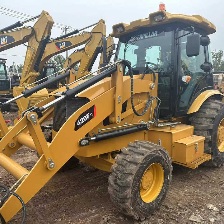 Used Wheel Loader CAT420F Caterpillar 420F Mini Construction Machinery Mini Wheel Skid Steer Loader in Stock - Backhoe loader: picture 1 Used Wheel Loader CAT420F Caterpillar 420F Mini Construction Machinery Mini Wheel Skid Steer Loader in Stock - Backhoe loader: picture 1
