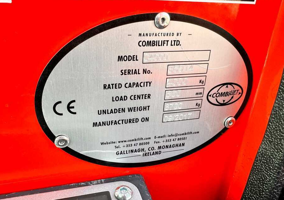 4-way reach truck Combilift COMBILIFT C4000 – TRIPLEX 9300 mm – Year 2017 – GAS – FREE LIFT – FORK SIDE SHIFT – CONDITION 5/5: picture 17