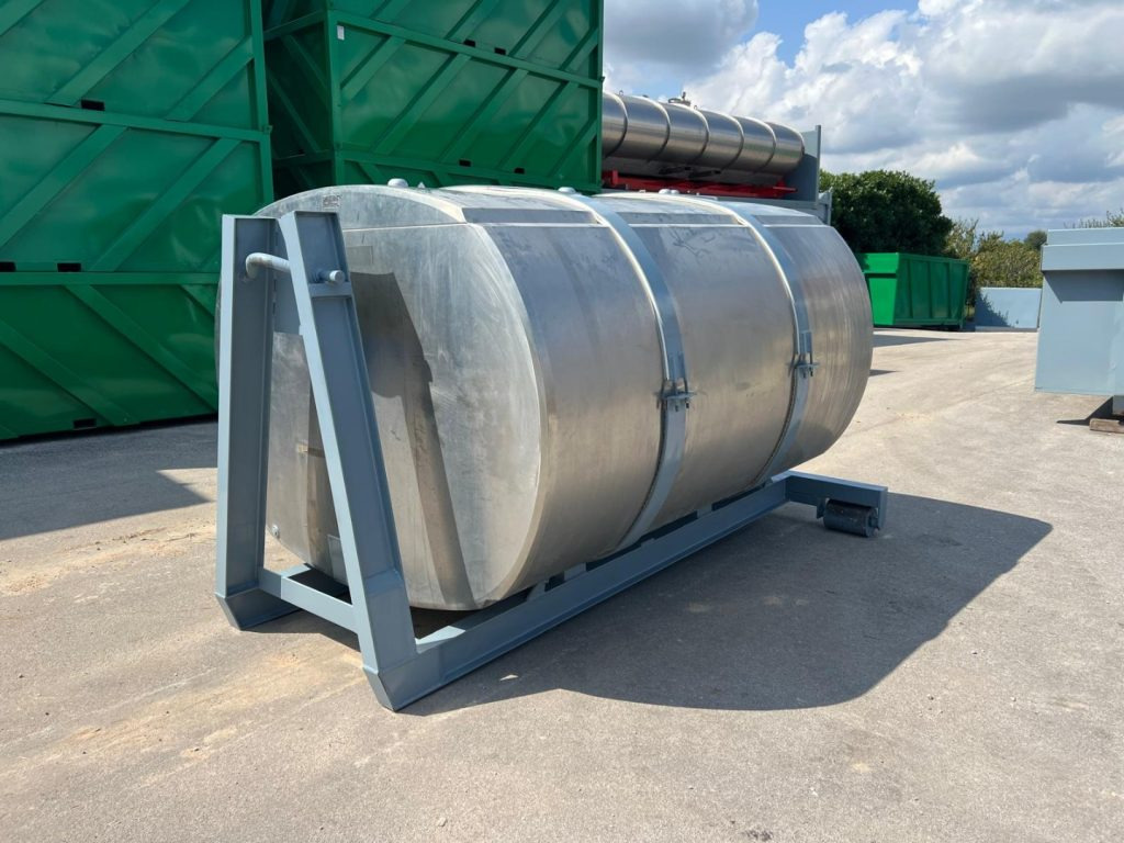 CISTERNA USATA SCARRABILE IN ACCIAIO INOX - Roll-off container: picture 1 CISTERNA USATA SCARRABILE IN ACCIAIO INOX - Roll-off container: picture 1
