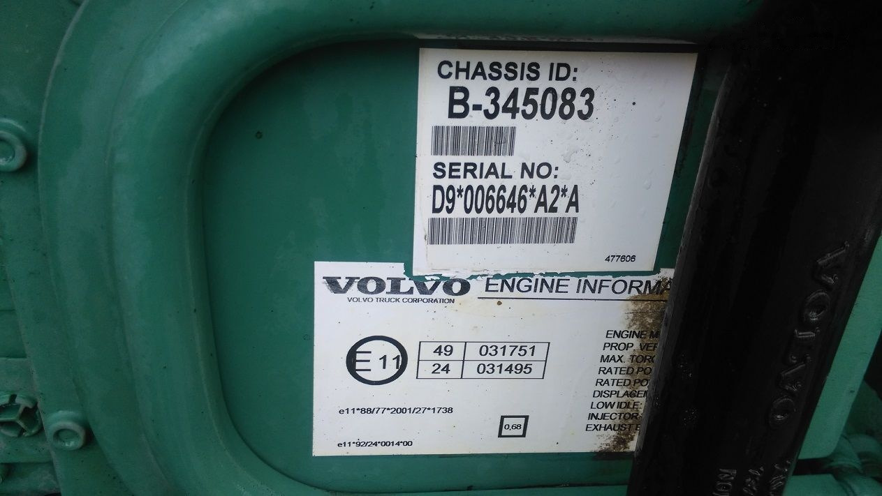 Volvo D9A 260 300 340 Volvo FM - Engine for Truck: picture 4 Volvo D9A 260 300 340 Volvo FM - Engine for Truck: picture 4