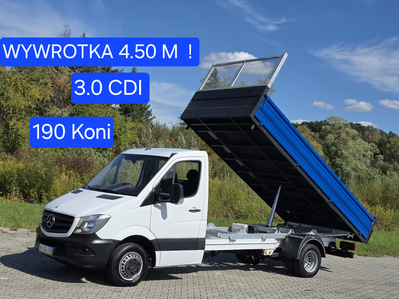 MERCEDES-BENZ Sprinter 419 CDI Wywrotka 4.50 M ! Kiper 3-Stronny ! Klima ! 3.0 CDI * 190 Km ! - Tipper van: picture 1 MERCEDES-BENZ Sprinter 419 CDI Wywrotka 4.50 M ! Kiper 3-Stronny ! Klima ! 3.0 CDI * 190 Km ! - Tipper van: picture 1