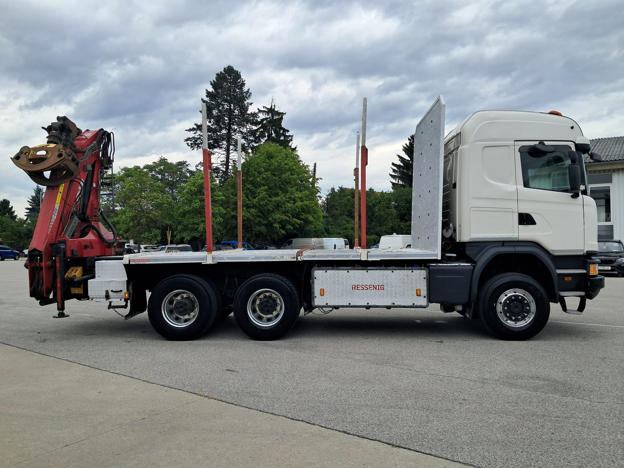 SCANIA G 490 6x6 Blatt-Blatt | Klima | Schaltgetriebe | Euro 6 | Penz-Kran 12Z | - Logging truck, Crane truck: picture 3 SCANIA G 490 6x6 Blatt-Blatt | Klima | Schaltgetriebe | Euro 6 | Penz-Kran 12Z | - Logging truck, Crane truck: picture 3